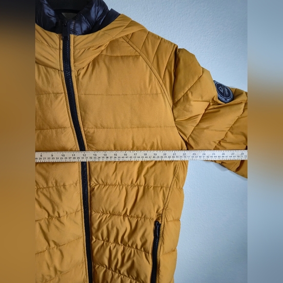 Men's Mustard Puffer Jacket - Picture 2 of 8